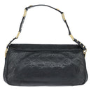 LOUIS VUITTON Monogram Mydia Ruber Shoulder Bag Black M40282 LV Auth bs30352-2