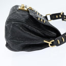 LOUIS VUITTON Monogram Mydia Ruber Shoulder Bag Black M40282 LV Auth bs30352-4