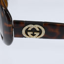 GUCCI Interlocking Sunglasses Brown Auth bs30355-14