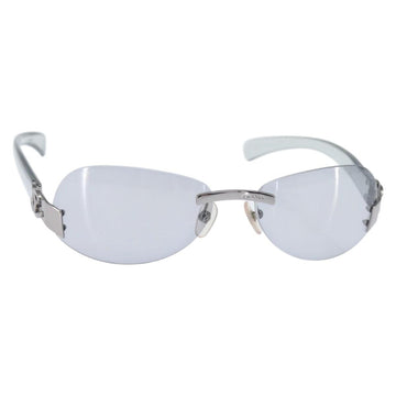 CHANEL COCO Mark Sunglasses plastic Clear CC Auth bs30357