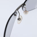 CHANEL COCO Mark Sunglasses plastic Clear CC Auth bs30357-9