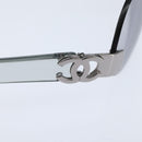 CHANEL COCO Mark Sunglasses plastic Clear CC Auth bs30357-11