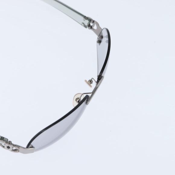 CHANEL COCO Mark Sunglasses plastic Clear CC Auth bs30357