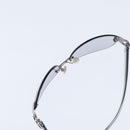 CHANEL COCO Mark Sunglasses plastic Clear CC Auth bs30357-6