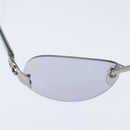 CHANEL COCO Mark Sunglasses plastic Clear CC Auth bs30357-7