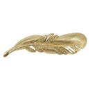 Christian Dior Feather Brooch metal Gold Auth bs30359-1