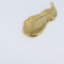 Christian Dior Feather Brooch metal Gold Auth bs30359-3