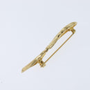 Christian Dior Feather Brooch metal Gold Auth bs30359-6
