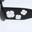 CHANEL Camelia Sunglasses plastic Black CC Auth bs30360-9