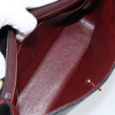 CHANEL Matelasse Chain Flap Bag Turn Lock Lamb Skin Black Gold CC Auth bs30361-10