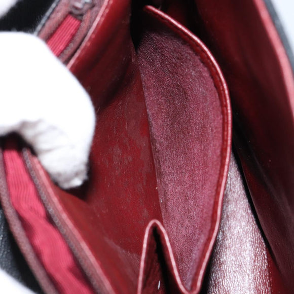 CHANEL Matelasse Chain Flap Bag Turn Lock Lamb Skin Black Gold CC Auth bs30361