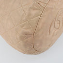 CHANEL Matelasse Chain Shoulder Bag Lamb Skin Pink Gold CC Auth bs30362-13