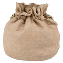 CHANEL Matelasse Chain Shoulder Bag Lamb Skin Pink Gold CC Auth bs30362-3