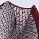 Christian Dior Chain Shoulder Bag Suede Bordeaux Gold Auth bs30368-20
