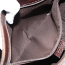 GUCCI GG Canvas Shoulder Bag Beige Silver 114273 Auth bs30370-22