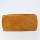 CHANEL Matelasse COCO Mark Tote Bag Patent leather Yellow Gold CC Auth bs30372-5