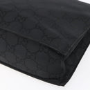 GUCCI GG Canvas Tote Bag Nylon Black Silver 001 3175 Auth bs30373-15