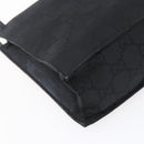 GUCCI GG Canvas Tote Bag Nylon Black Silver 001 3175 Auth bs30373-16