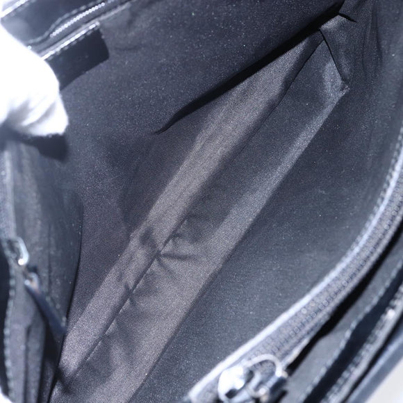 GUCCI GG Canvas Tote Bag Nylon Black Silver 001 3175 Auth bs30373