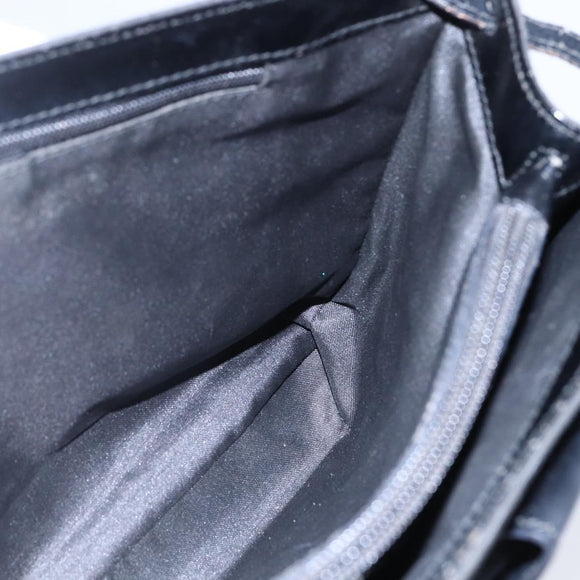 GUCCI GG Canvas Tote Bag Nylon Black Silver 001 3175 Auth bs30373