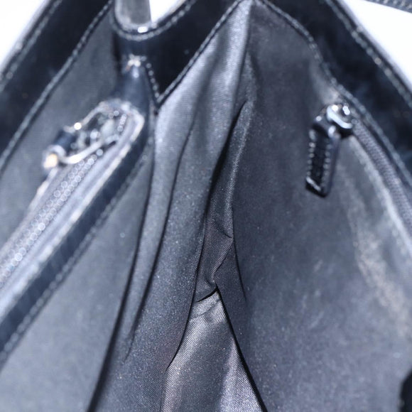 GUCCI GG Canvas Tote Bag Nylon Black Silver 001 3175 Auth bs30373