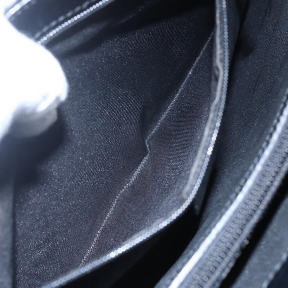 GUCCI GG Canvas Tote Bag Nylon Black Silver 001 3175 Auth bs30373