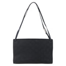 GUCCI GG Canvas Tote Bag Nylon Black Silver 001 3175 Auth bs30373-2