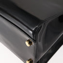 Salvatore Ferragamo Gancini Tote Bag Patent leather Black Gold Auth bs30374-14