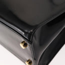 Salvatore Ferragamo Gancini Tote Bag Patent leather Black Gold Auth bs30374-16