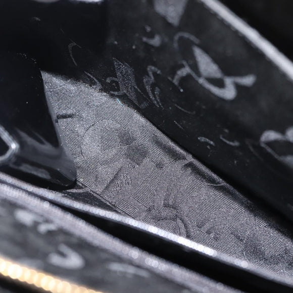 Salvatore Ferragamo Gancini Tote Bag Patent leather Black Gold Auth bs30374