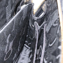 Salvatore Ferragamo Gancini Tote Bag Patent leather Black Gold Auth bs30374-21