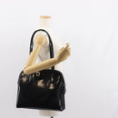 Salvatore Ferragamo Gancini Tote Bag Patent leather Black Gold Auth bs30374-24
