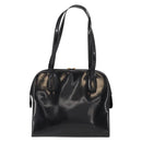 Salvatore Ferragamo Gancini Tote Bag Patent leather Black Gold Auth bs30374-2