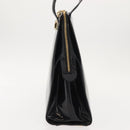 Salvatore Ferragamo Gancini Tote Bag Patent leather Black Gold Auth bs30374-3