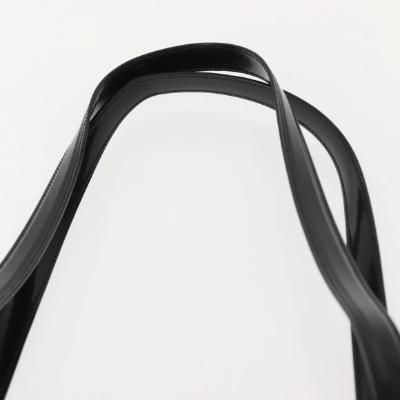 Salvatore Ferragamo Gancini Tote Bag Patent leather Black Gold Auth bs30374