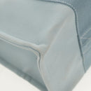 HERMES Bora Bora PM Tote Bag Canvas Light Blue Silver Auth bs30377-15