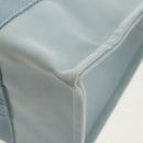 HERMES Bora Bora PM Tote Bag Canvas Light Blue Silver Auth bs30377-18