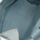 HERMES Bora Bora PM Tote Bag Canvas Light Blue Silver Auth bs30377-25