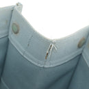HERMES Bora Bora PM Tote Bag Canvas Light Blue Silver Auth bs30377-28