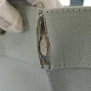 HERMES Bora Bora PM Tote Bag Canvas Light Blue Silver Auth bs30377-7