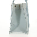 HERMES Bora Bora PM Tote Bag Canvas Light Blue Silver Auth bs30377-8