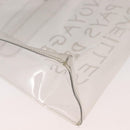 HERMES Vinyl Kelly Hand Bag Vinyl Clear Auth bs30379-15