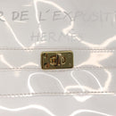 HERMES Vinyl Kelly Hand Bag Vinyl Clear Auth bs30379-10