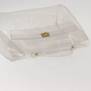 HERMES Vinyl Kelly Hand Bag Vinyl Clear Auth bs30379-6