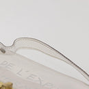 HERMES Vinyl Kelly Hand Bag Vinyl Clear Auth bs30379-8