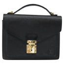 LOUIS VUITTON Epi Monceau 28 Hand Bag Black M52122 LV Auth bs30382-13