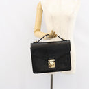 LOUIS VUITTON Epi Monceau 28 Hand Bag Black M52122 LV Auth bs30382-25
