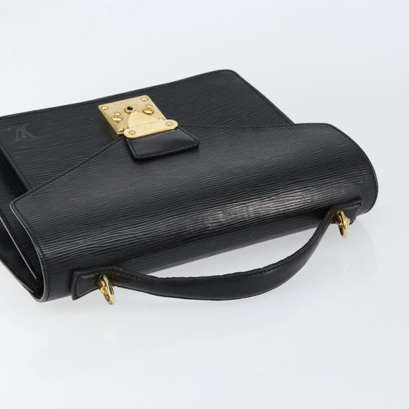 LOUIS VUITTON Epi Monceau 28 Hand Bag Black M52122 LV Auth bs30382