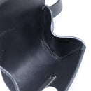 BOTTEGAV ENETA INTRECCIATO Waist Pouch Leather Black Silver Auth bs30383-18