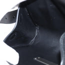 BOTTEGAV ENETA INTRECCIATO Waist Pouch Leather Black Silver Auth bs30383-19